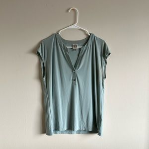 Anne Klein Blue/Gray Dress Top
